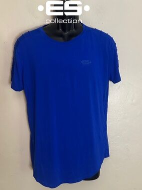 ES Collection Pleated Shoulders T Shirt Large Gently worn 90% viscose